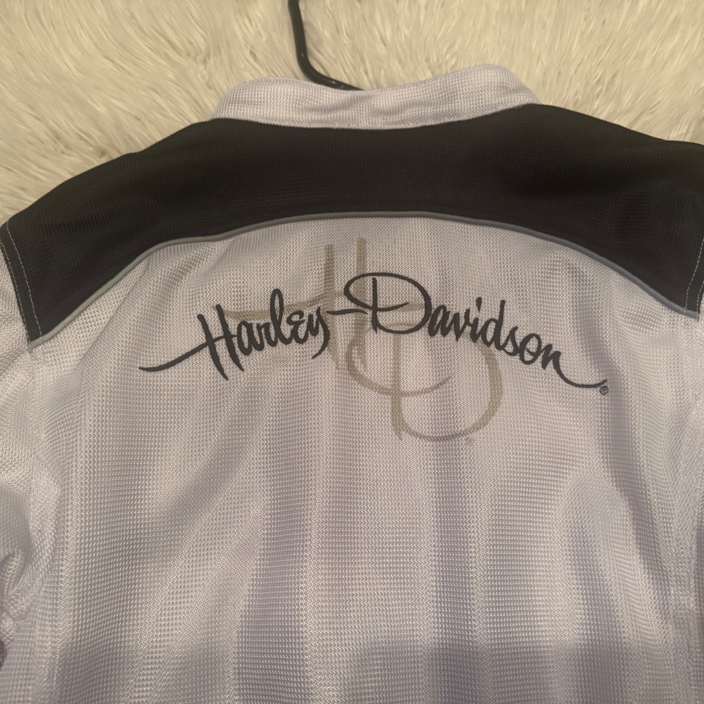 Harley-Davidson Black And White Mesh Summer Riding Jacket